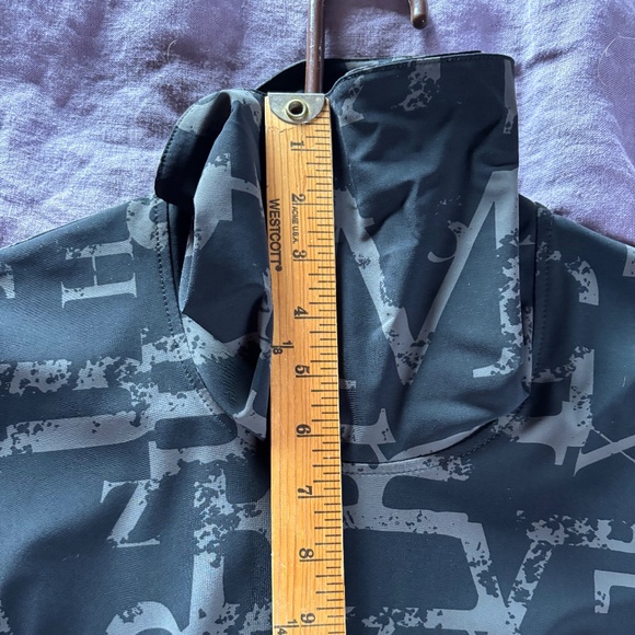 Porto San Francisco Gray and black long sleeve cowl neck top Size 1 - Picture 9 of 11